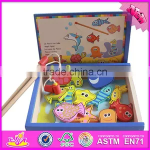 2016 New Design Magnetic Wooden Children Fish Toy W01A088 thumbnail-5