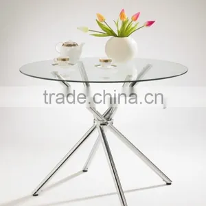Round Glass Dining Bar Table thumbnail-1