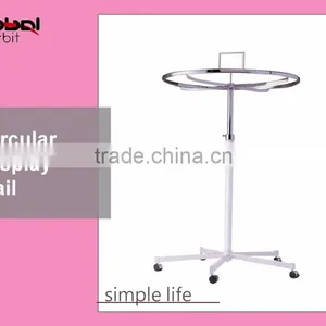 Durable Heavy Duty Shop Hanging Display Fixture Metal Circular Display Rail thumbnail-1
