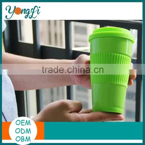 BPA-free Ceramic Travel Cup With Lid Silicone Ceramic Coffee Mug thumbnail-2