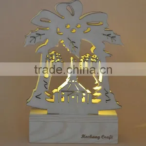 Wooden Decoration Laser Engrave With Light thumbnail-3