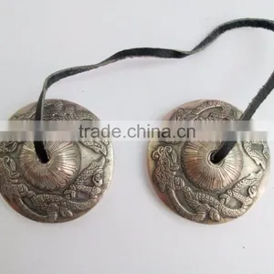 Best-selling Handmade in Nepal Meditation TibetanDragon Design Tingsha Cymbals thumbnail-2