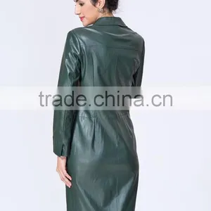 New Fashion Clothing Manufacturers Premium Women Leather Jacket thumbnail-4
