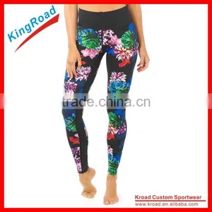 Wholesale Fitness Clothing Women Compression Pants Running Tights High Waist Custom Yoga Pants Leggings Sets thumbnail-1