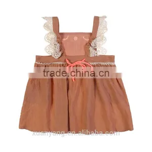 2017 Wholesale Kids Frocks Party White Flower Girl Dress Boutique Clothing New Model Girl Dress thumbnail-2