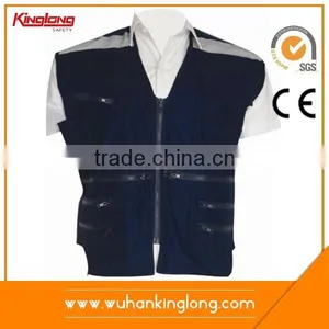 Motorcycle Reflective Fluorescent Safety Vest Blue thumbnail-1