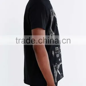 Slim Fit Cotton Printed New Model Men's T-shirt thumbnail-2