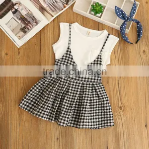 2017 New Arrival Cute Design Baby Wear/kids Clothes Baby Girls Two Pieces Sets thumbnail-2