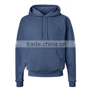 Wholesale Fashion Designer 50 Polyester 50 Cotton Plain Pullover Man Hoody Sweater thumbnail-4