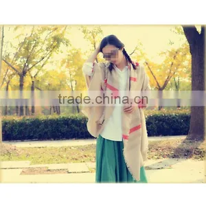 New Design Petty Route Knit Winter Mori Girl Style 200*90cm Girl Super Big Thick Shawl Blanket Scarfs 2016 thumbnail-5