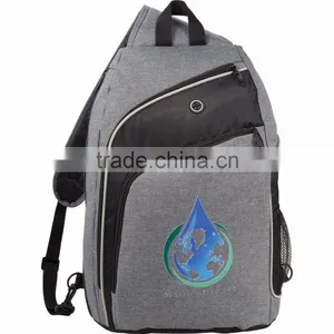 Vortex 15" Computer Sling Backpack - Shoulder Strap Adjusts to Cross at Right or Left and Comes With Your Logo thumbnail-2