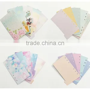 A5/A6 Art Paper 4/1C Printing Custom Planner Index Page 6 Holes Planner Internal Page thumbnail-3