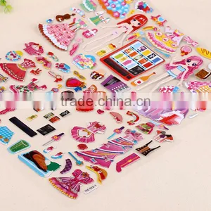 Children Carton Sticker 3D Pop-up Sticker Children Education Toys Crystal With Glitter Sticker Kids DIY Sticker thumbnail-3