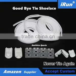 Untied Flat Elastic Shoelaces For Disabled With Special Need - White No Tie Convienient Quick Shoes Lace - 10 Colors thumbnail-1