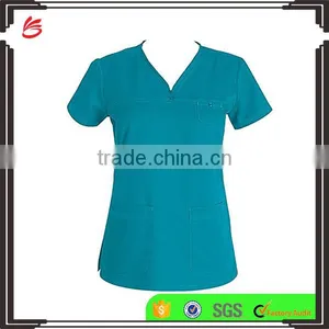 Colorful 2017 Custom Fashionable Scrub Top Nurse Hospital Uniforms Medical Scrubs Designs thumbnail-1