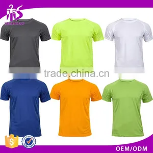 Guangzhou Shandao New Arrival Men 180g 100% Polyester Dry Fit Summer Short Sleeve Micro Fiber T Shirts thumbnail-1