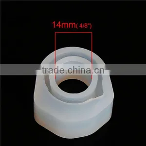 Custom Shape Finger Ring White Faceted Silicone Resin Mold thumbnail-2