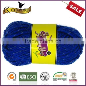 Charmkey Acrylic Knitting Yarn Polyester Blend Yarn Reflective Yarn for Knitting Women Hair Band thumbnail-1