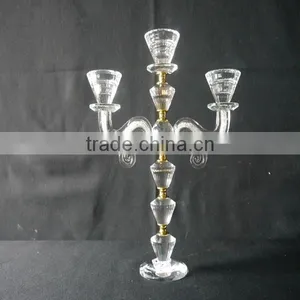 Hot Sale !!! Unique Crystal Candle Holders Wedding Table Decorations JKC-0007 thumbnail-1