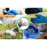 Grey 13G Nitrile Coated Polyester Safety Glove thumbnail-2