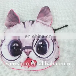 Fashion Cute Cat Face Coin Purses For Teens thumbnail-4