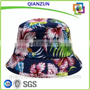 White Polyester Fashion Bucket Hat Sun Hat thumbnail-4