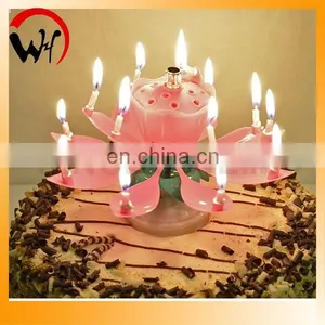 Music Birthday Candle Flower Rotating Musical Birthday Candles thumbnail-1