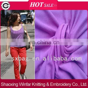 Single Jersey Dyed Knitting Spun Rayon Fabric Composition for Garment thumbnail-1