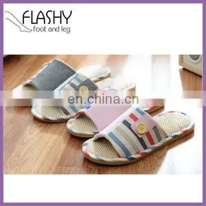 Wholesale Linen Women Slippers Linen Embroidered Slippers Indoor 2016 thumbnail-1