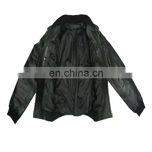 2017 New Arrival Custom Printing Logo Bomber Jacket in Plus Size thumbnail-2