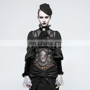 Punk Rave Steampunk Underbust Leather Corset Harness S-216 thumbnail-1