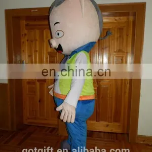 Promotional Lovely Custom Pig Mascot Costume for Adult Wearing thumbnail-5