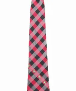 Handmade Pink Polyester Woven Necktie Double-brushed Knit thumbnail-1