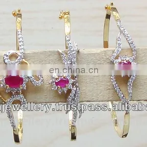 CZ Bracelet Jewelry Manufacturer, Cubic Zirconia Bracelets Jewellery Exporter thumbnail-1