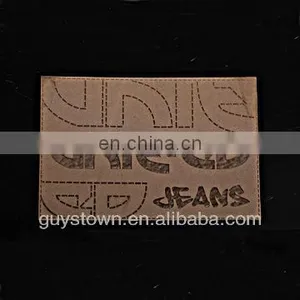 Wholesale Custom Denim Jeans Private Leather Label Patch for Clothing thumbnail-5