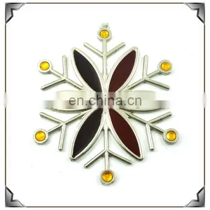 Epoxy With Color Crystal Metal Flower Christmas Tree Decoration thumbnail-1