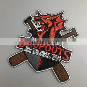 Custom Cheap Iron on Embroidery Clothing Club Patches thumbnail-4