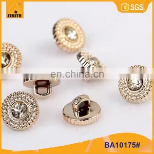 Abs Plastic Rhinestone Button BA60175 thumbnail-1