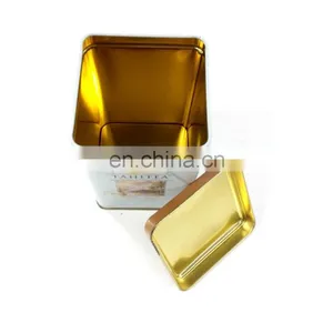 Square Wholesale Tea Tin, Promotional Tin Can,coffee Tin Box thumbnail-3