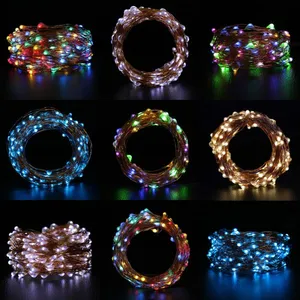 10M 100 LED Solar Fairy String Light Copper Wire String Christmas Light Waterproof Garden Wedding Party Home Decoration thumbnail-4