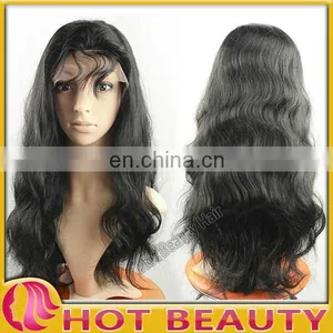 26" Long Size Indian Virgin Hair Front Lace Wig thumbnail-1