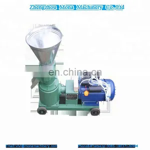 Flat Die Straw Rice Husk Alfalfa Biomass Sawdust Diesel Engine Driven Wood Pellet Machinery thumbnail-1