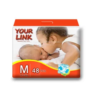 Cloth Like Film Ultra Soft Disposable Eco-Friendly Baby Diapers Free Sample thumbnail-1