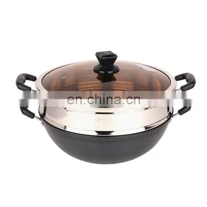 Multi-functional Cast Iron Electric Steamer Cooking Pot for Home thumbnail-4