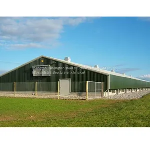 Low Cost Fast Construction Steel Structure Buildings Prefab Building for Farming thumbnail-2