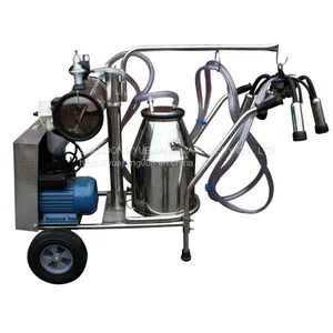 Farm Equipment Dairy Small Mobile Portable Mini Automatic Cow Milking Machine With Price thumbnail-1