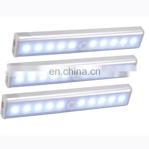 2019 Amazon Wireless Wardrobe PIR Strip Motion Sensor Light 10 Led thumbnail-5