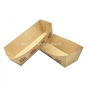 Cardboard Wholesale Custom Packaging Kraft Paper Food Trays Wholesale Food Packaging Boxes thumbnail-1