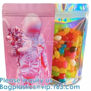 Toy Mylar Pack Bags, Pacifier Package, Flat Bottom, Euro Hanging Hole, Toy Pouch, Stand up Zipper thumbnail-4
