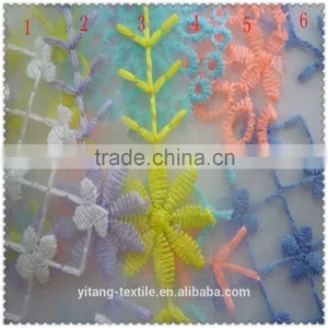 Fluorescence Color Embroidered Fabric thumbnail-3
